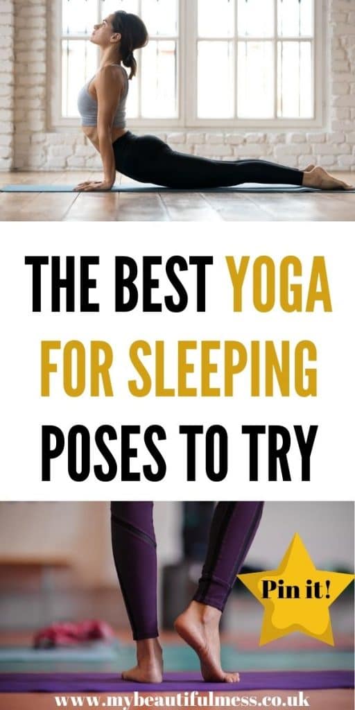 These are the best yoga for sleeping poses to try. These poses can help you get a restful sleep and wake up feeling refreshed by Laura at My Beautiful Mess